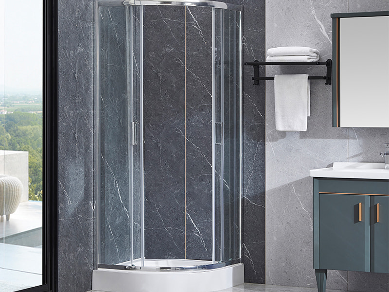 Box doccia scorrevole con profilo in alluminio cromato SE per bagno Box doccia scorrevole con profilo in alluminio cromato SE per bagno