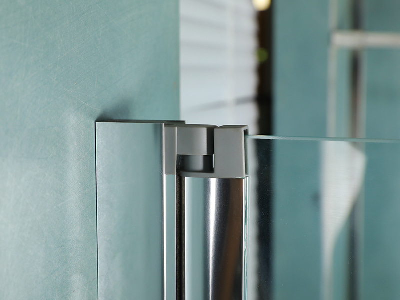 Box Doccia Girevole RSQA, Vetro Temperato Trasparente, Profilo in Alluminio Cromato, Maniglia Doppi Fori, Con Vassoio Box Doccia Girevole RSQA, Vetro Temperato Trasparente, Profilo in Alluminio Cromato, Maniglia Doppi Fori, Con Vassoio