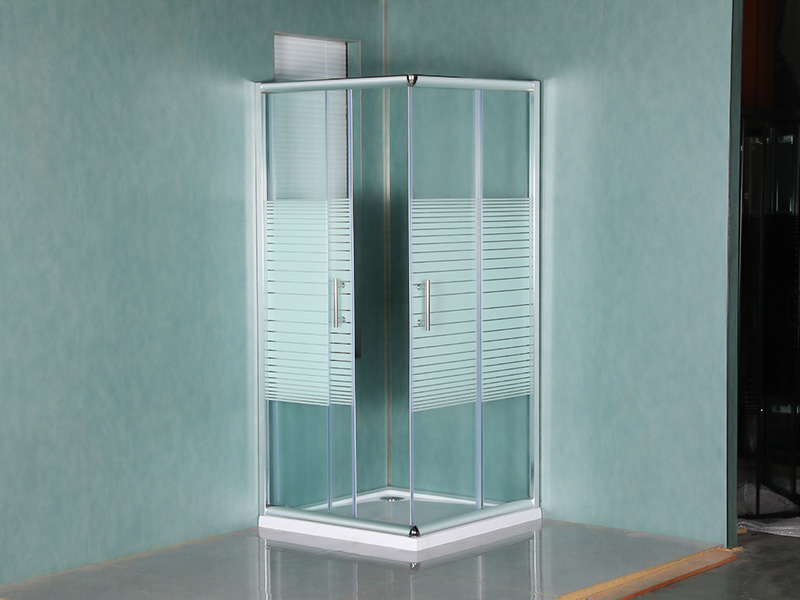 Cabina doccia scorrevole con cornice quadrata con maniglia a doppio foro SQ Cabina doccia scorrevole con cornice quadrata con maniglia a doppio foro SQ