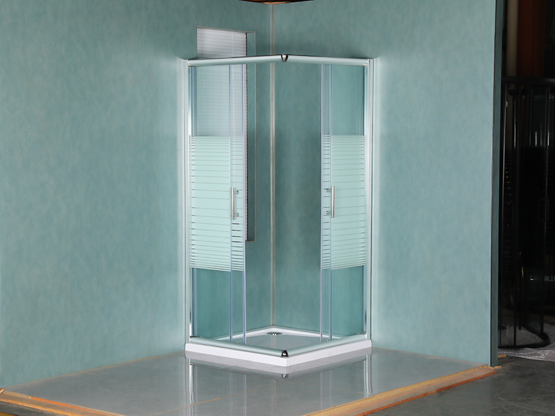 Cabina doccia scorrevole con cornice quadrata con maniglia a doppio foro SQ Cabina doccia scorrevole con cornice quadrata con maniglia a doppio foro SQ