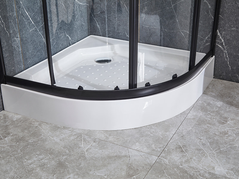 Porta Scorrevole In Vetro SE Per Box Doccia, Profilo In Alluminio Nero Porta Scorrevole In Vetro SE Per Box Doccia, Profilo In Alluminio Nero