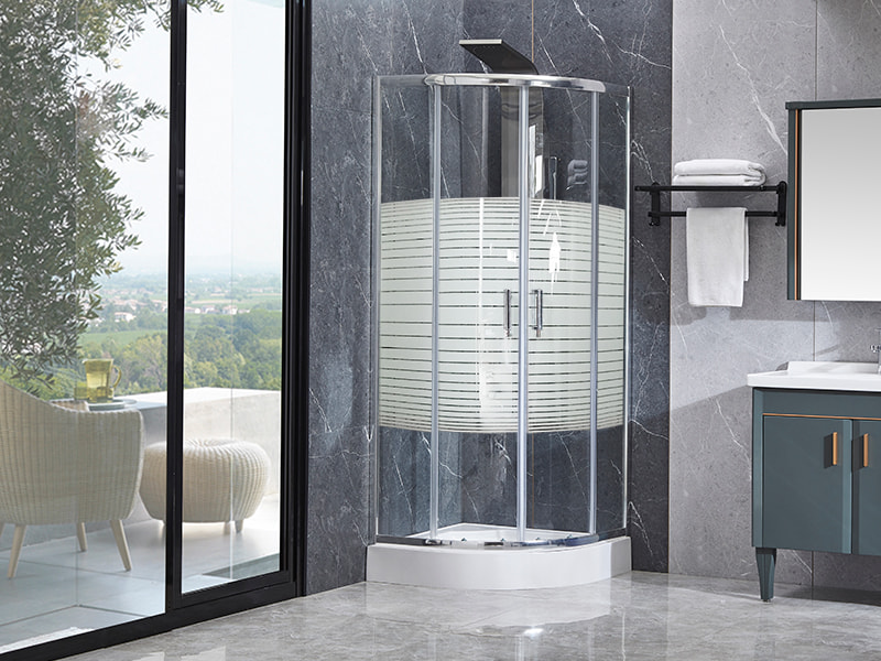 Box doccia scorrevole con profilo in alluminio cromato SE per bagno Box doccia scorrevole con profilo in alluminio cromato SE per bagno