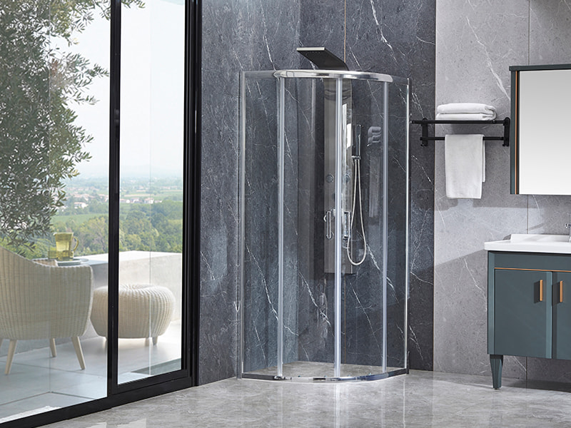 Box doccia scorrevole con profilo in alluminio cromato SE per bagno Box doccia scorrevole con profilo in alluminio cromato SE per bagno