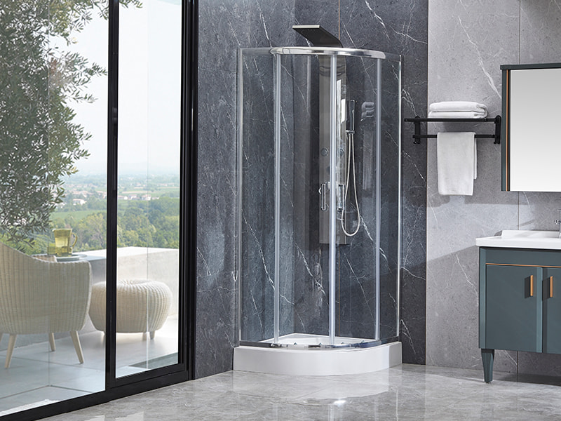 Box doccia scorrevole con profilo in alluminio cromato SE per bagno Box doccia scorrevole con profilo in alluminio cromato SE per bagno