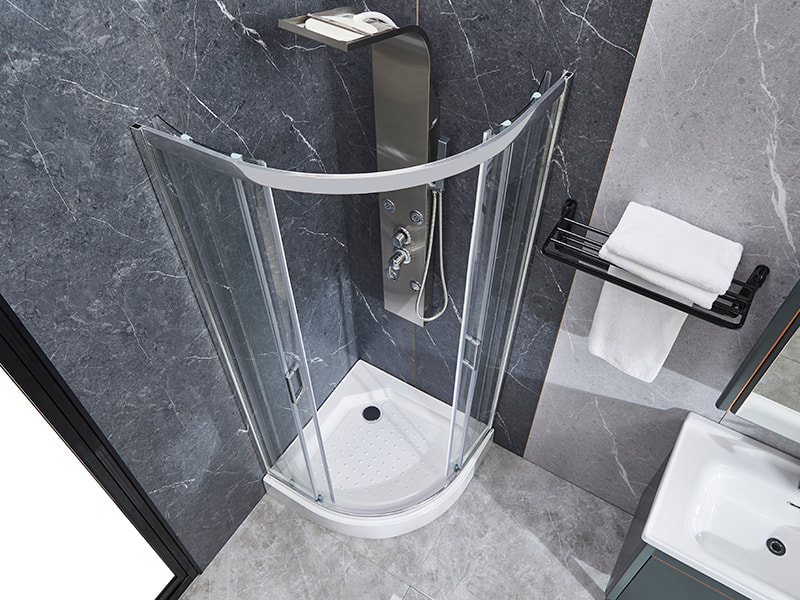 Box doccia scorrevole con profilo in alluminio cromato SE per bagno Box doccia scorrevole con profilo in alluminio cromato SE per bagno