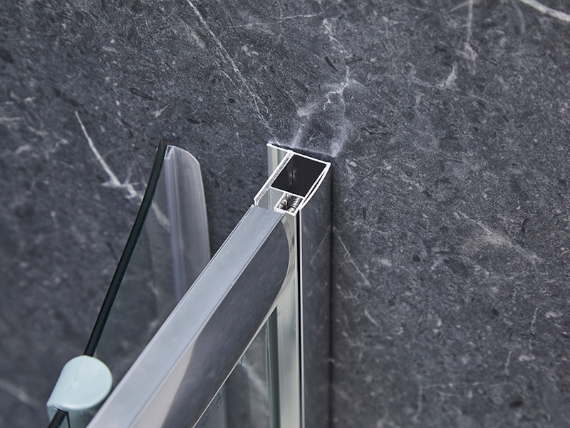 Box doccia scorrevole con profilo in alluminio cromato SE per bagno Box doccia scorrevole con profilo in alluminio cromato SE per bagno