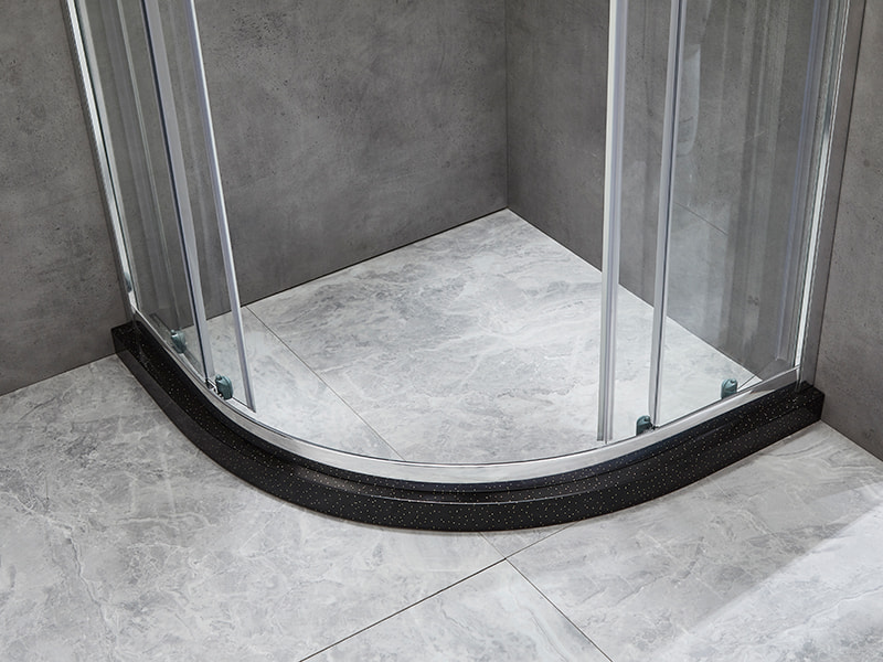 Box Doccia Scorrevole SE, Vetro Temperato Trasparente, Profilo in Alluminio Cromato, Maniglia Doppi Fori, Senza Vassoio Box Doccia Scorrevole SE, Vetro Temperato Trasparente, Profilo in Alluminio Cromato, Maniglia Doppi Fori, Senza Vassoio