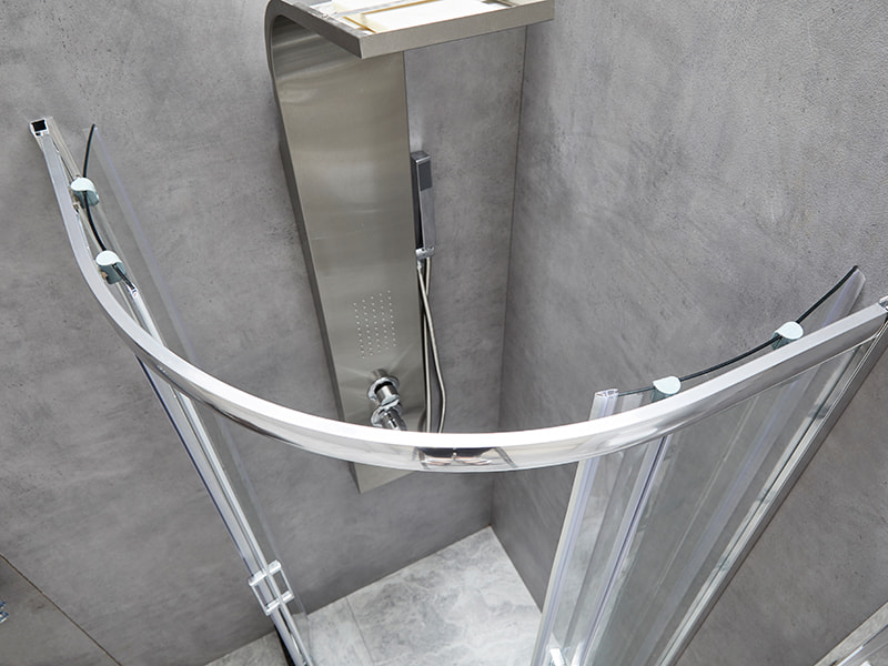 Box Doccia Scorrevole SE, Vetro Temperato Trasparente, Profilo in Alluminio Cromato, Maniglia Doppi Fori, Senza Vassoio Box Doccia Scorrevole SE, Vetro Temperato Trasparente, Profilo in Alluminio Cromato, Maniglia Doppi Fori, Senza Vassoio