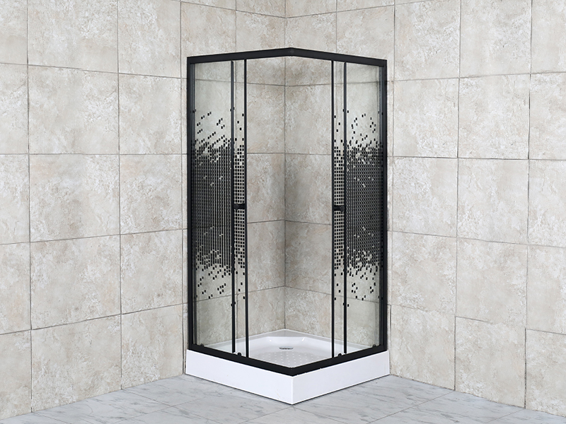 Box doccia quadrato con porta scorrevole in vetro SQ Easy Install